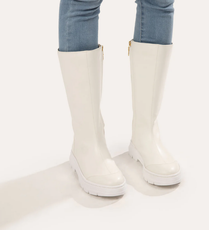 Vegan white boots cheap