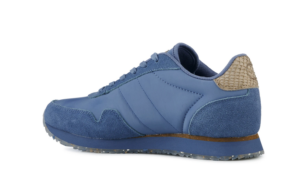 Retro Blue Suede Sneaker | Woden NORA Sneaker