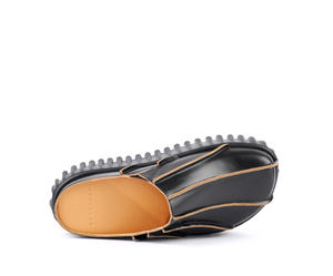 WAFFO Mules Black Slip-on Shoe
