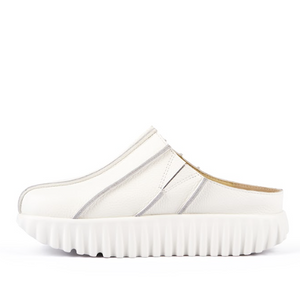 WAFFO Mules White Slip-on Shoes