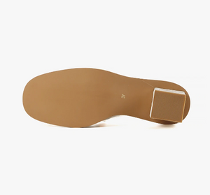 Sole of White Mule Heels