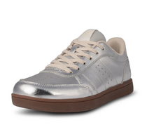 Load image into Gallery viewer, Silver Sneaker with Cream Laces