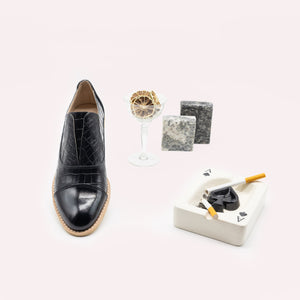 Women's black oxfords