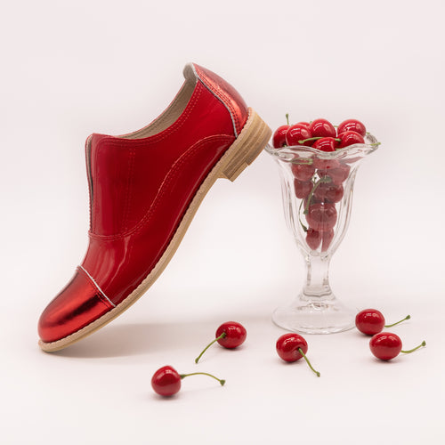 Patent red oxfords