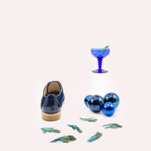 Load image into Gallery viewer, Heel in patent navy leather
