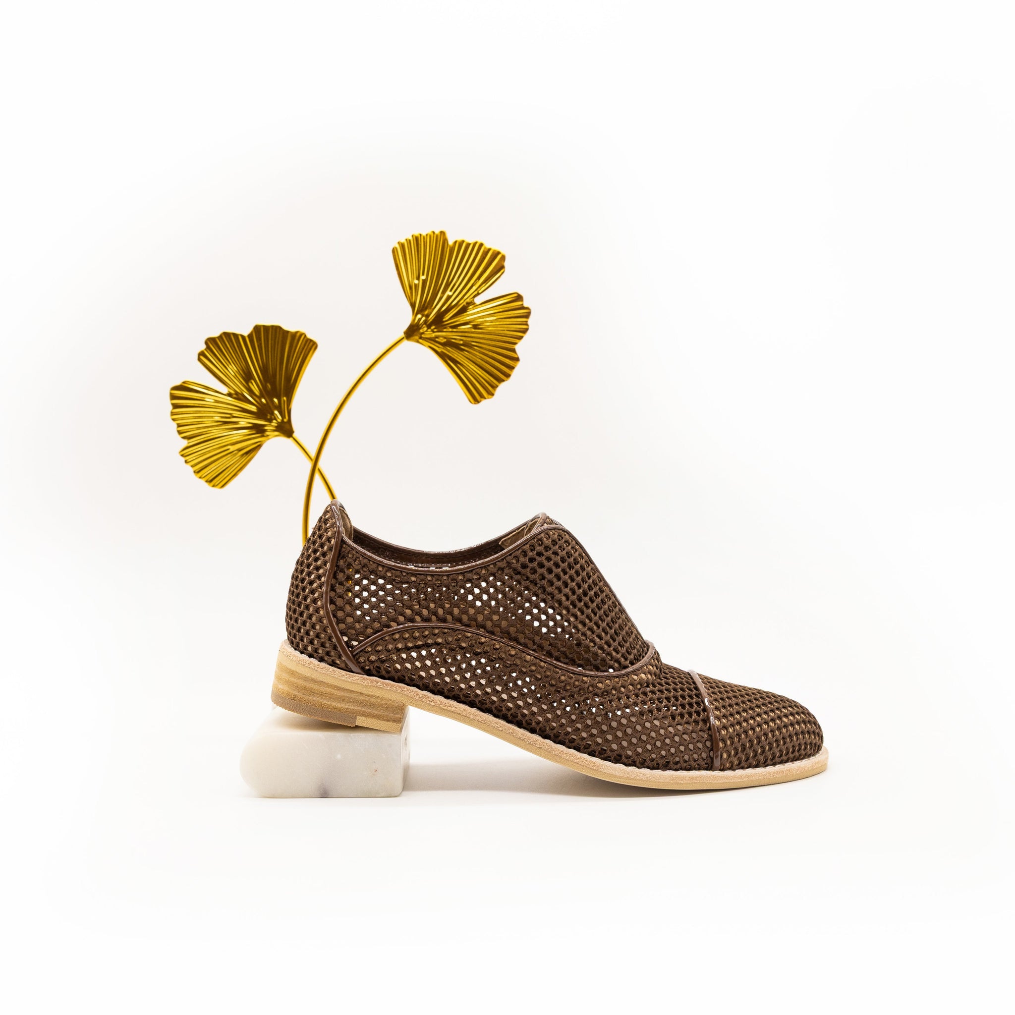 SMOOTH Brown Mesh Oxfords