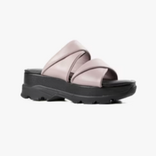 Load image into Gallery viewer, Purple Leather Slide Sandal