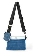 Load image into Gallery viewer, Downtown Crossbody Stone wash Denim bag