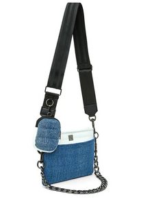 Downtown Crossbody Stonewash Denim