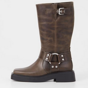 Brown Moto Boots