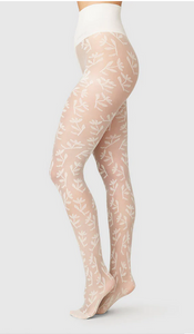 FLORAL Ivory Lace Tights