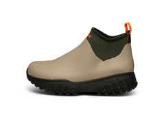 Load image into Gallery viewer, Light green waterproof boot with khaki and orange details  side view