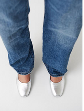 Load image into Gallery viewer, Silver Flats worn with jeans