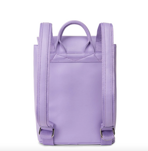 Lilac vegan leather backpack