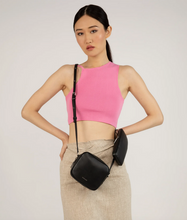 Load image into Gallery viewer, Vegan leather crossbody bag and pouch