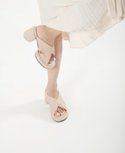 Load image into Gallery viewer, Light Pink Platform Slide Sandals on model
