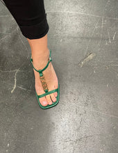 Load image into Gallery viewer, Feminine Dressy Green Sandals