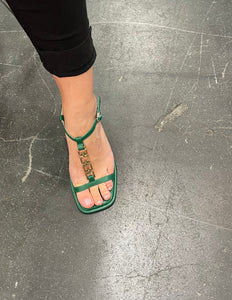 Feminine Dressy Green Sandals