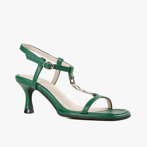 Green High Heel Sandal