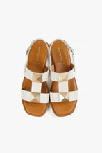 Load image into Gallery viewer, White Leather Studded Sandals