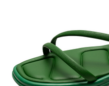 Load image into Gallery viewer, close up green strap and sole