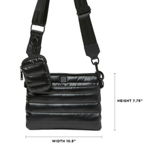 Load image into Gallery viewer, DOWNTOWN CROSSBODY Black on Black Handbag