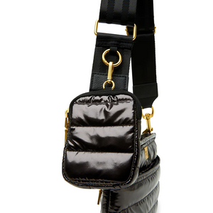 DOWNTOWN CROSSBODY Dark Mocha Patent Handbag