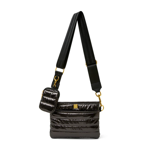 DOWNTOWN CROSSBODY Dark Mocha Patent Handbag