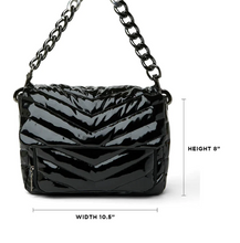 Load image into Gallery viewer, THE MUSE Patent Handbag