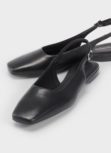 close up of square toe 