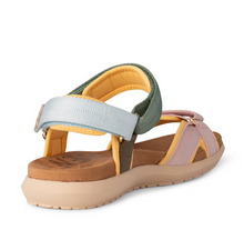 Load image into Gallery viewer, Side view straps of pastel colored sandal