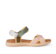 Load image into Gallery viewer, Side view of multi pastel sandal
