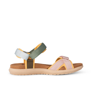 Side view of multi pastel sandal