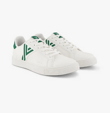 Load image into Gallery viewer, Sporty Sustainable White and green sneakers