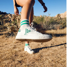 Load image into Gallery viewer, FRACTUS CACTUS White &amp; Green Vegan UNISEX Sneakers