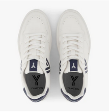 Load image into Gallery viewer, White Sneakers with Navy Details