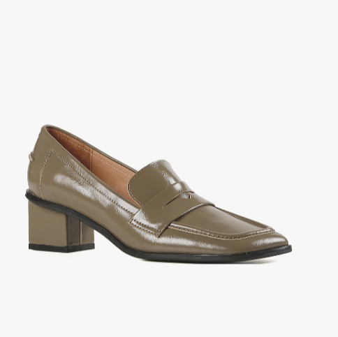 ANGLE LOAFER PRINCESS Green Heels