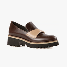 Load image into Gallery viewer, FLATSASH LUG Brown Leather Loafers