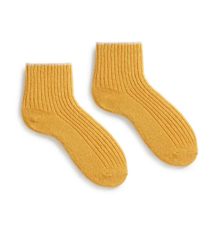 squash yellow short socks