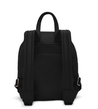 Load image into Gallery viewer, Black vegan leather backpack