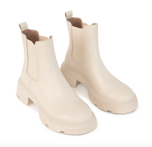 Load image into Gallery viewer, TAYLA Off-White Vegan Chelsea Boots