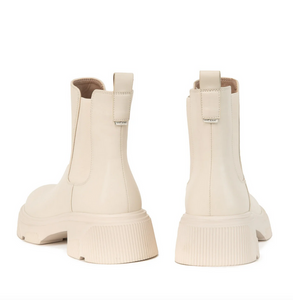 Chunky cream vegan boots