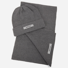 Load image into Gallery viewer, grey hat and scarf set
