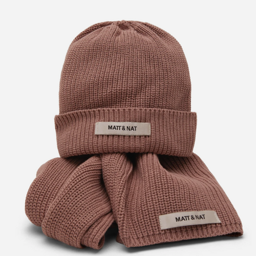 WYNN Nude Hat & Scarf Set