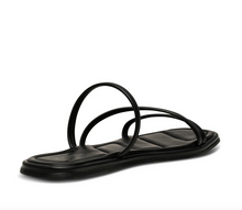 Load image into Gallery viewer, back view of black sandal