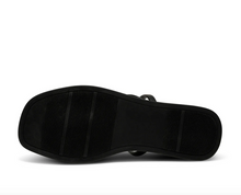 Load image into Gallery viewer, black sandal flat sole