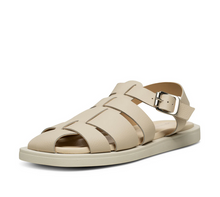 Load image into Gallery viewer, fisherman sandal with flat off white sole