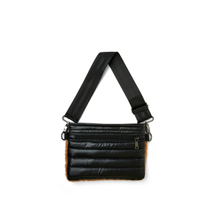 Nude Sherpa Bum bag with black details