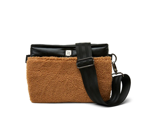 Nude Sherpa Bum bag with black details