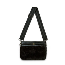 Load image into Gallery viewer, DELUXE BUM BAG 2.0 Black Faux Fur